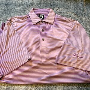 Purple Striped Footjoy Men’s Golf Polo